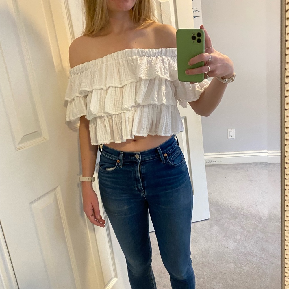 Top Shop Off The Shoulder Top